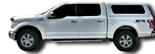 Ford F-150 XTR crew cab pickup truck with matching camper shell, available at Scorpion Truck Stuff in Edmonton, Canada
