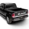 Truxedo Pro X15 Ford tonneau cover rolled up, showing full truck bed access.