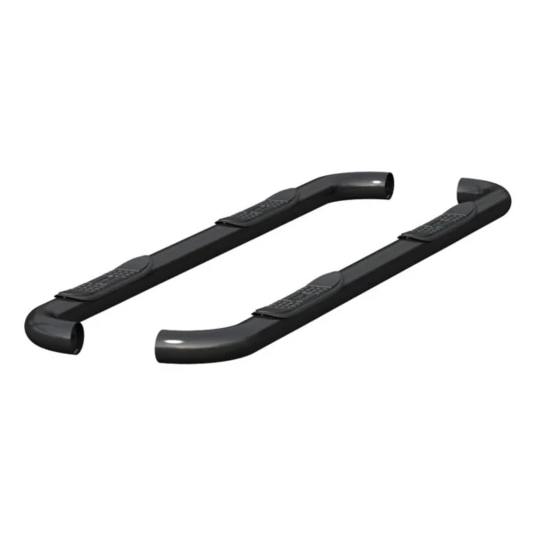 Aries 3-inch black step bars for 1999 to 2016 Ford Superduty crew cab running boards accessories, available at Scorpion Truck Stuff in Edmonton, Canada.