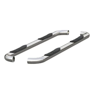 Aries 3-inch stainless step bars for 2015 to 2022 Chevy Colorado and GMC Canyon extended cab trucks, available at Scorpion Truck Stuff in Edmonton, Canada.