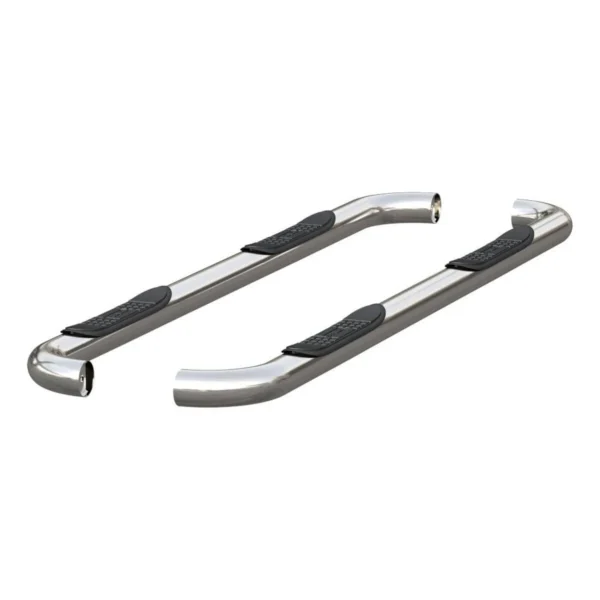 Aries 3-inch stainless step bars for 2019 to 2025 Ford Ranger crew cab trucks, available at Scorpion Truck Stuff in Edmonton, Canada.