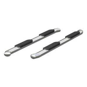 Aries 4-inch stainless step bars for 2005 to 2023 Toyota Tacoma crew cab running boards accessories, available at Scorpion Truck Stuff in Edmonton, Canada